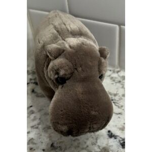 Hamleys Plush Hippopotamus Stuffed Animal Toy Gray Soft